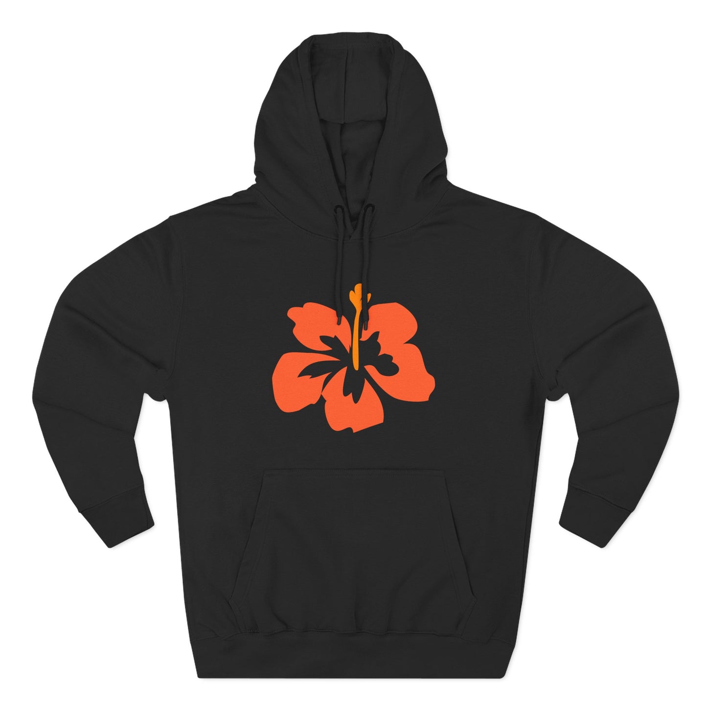 Tropical Flower Fleece Hoodie | Cozy Pullover for Beach Days, Casual Outings, Gift for Her, Summer Fashion, Spring Break Style