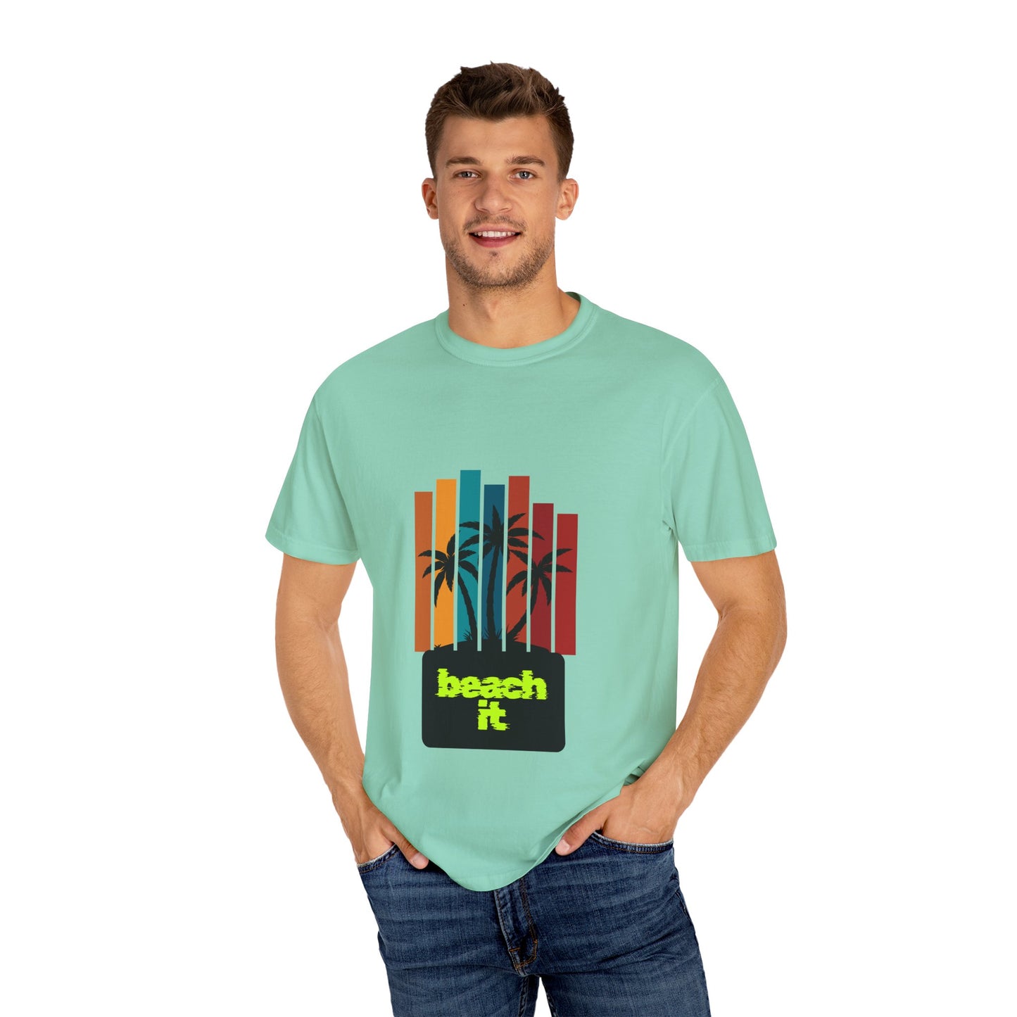 Beach IT Men's T-shirt, ocean tee, vacation tee, fall t-shirt, summer t-shirt
