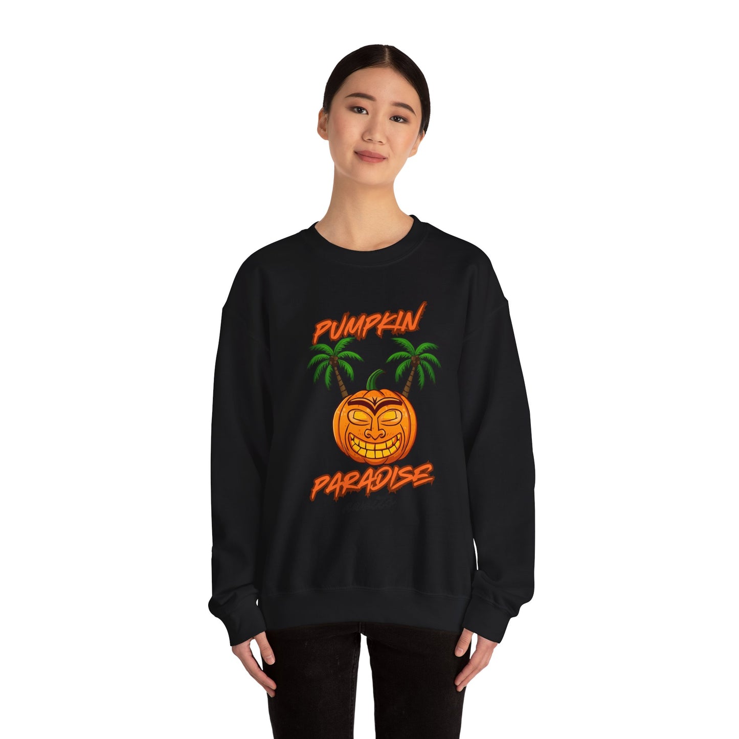 Pumpkin Paradise Crewneck Sweatshirt | Cozy Fall Fashion, Halloween Apparel, Unisex Sweatshirt, Pumpkin Lover Gift, Autumn Style