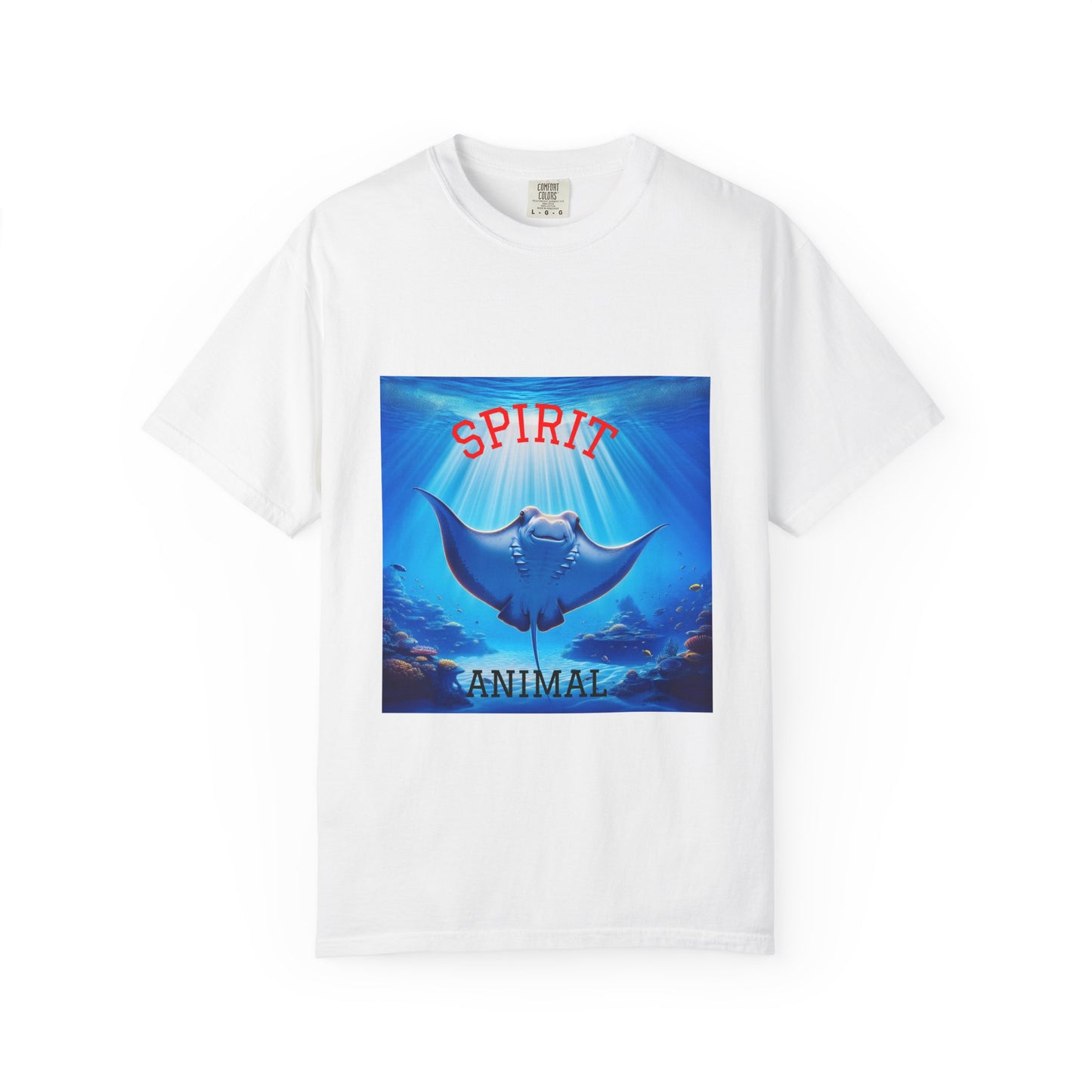 Sting RAY Spirit Animal T-Shirt, fun tees, silly t-shirts, beach wear, everyday apparel