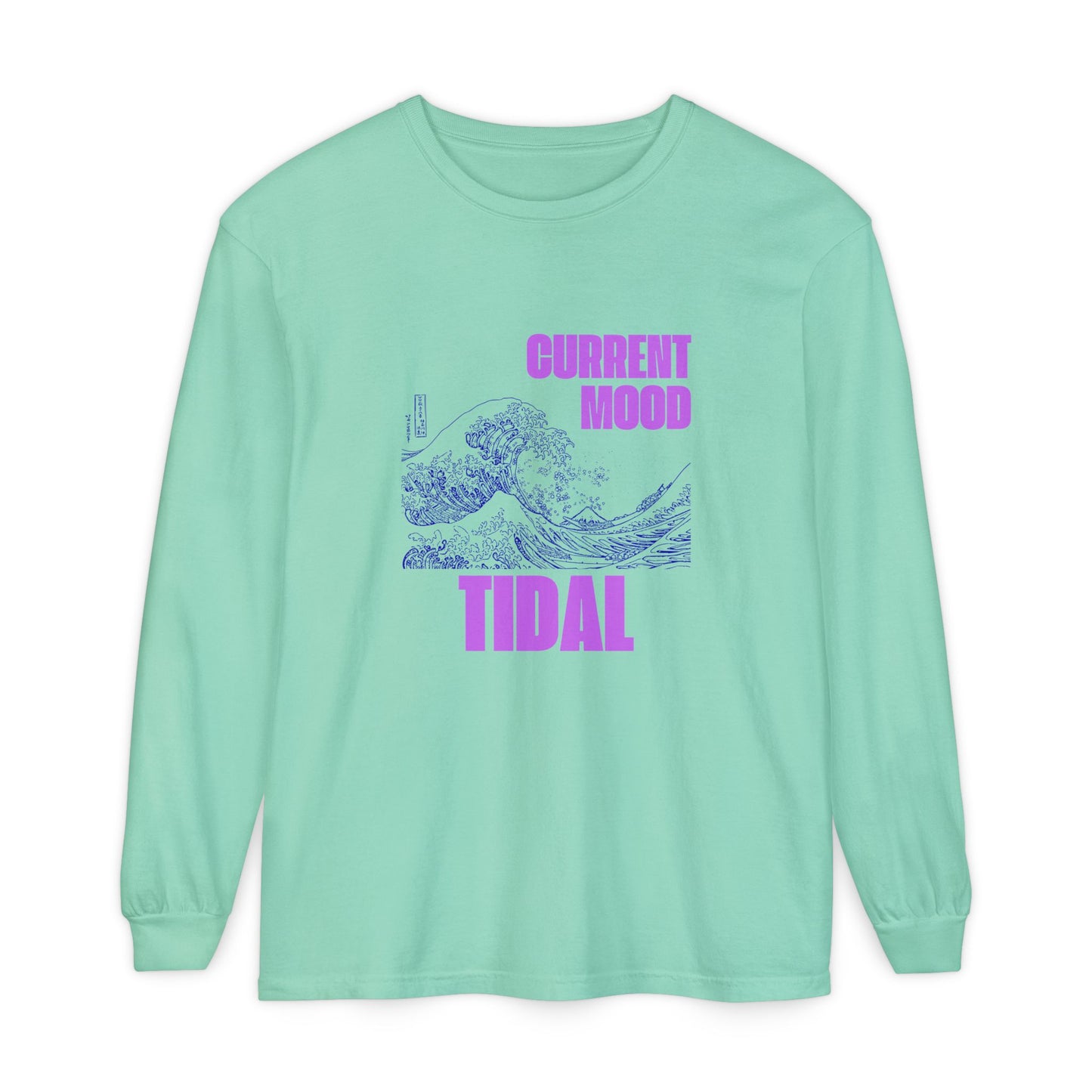 Tidal Mood Women's-Shirt, long sleeve tees, graphic t-shirt, everyday apparel