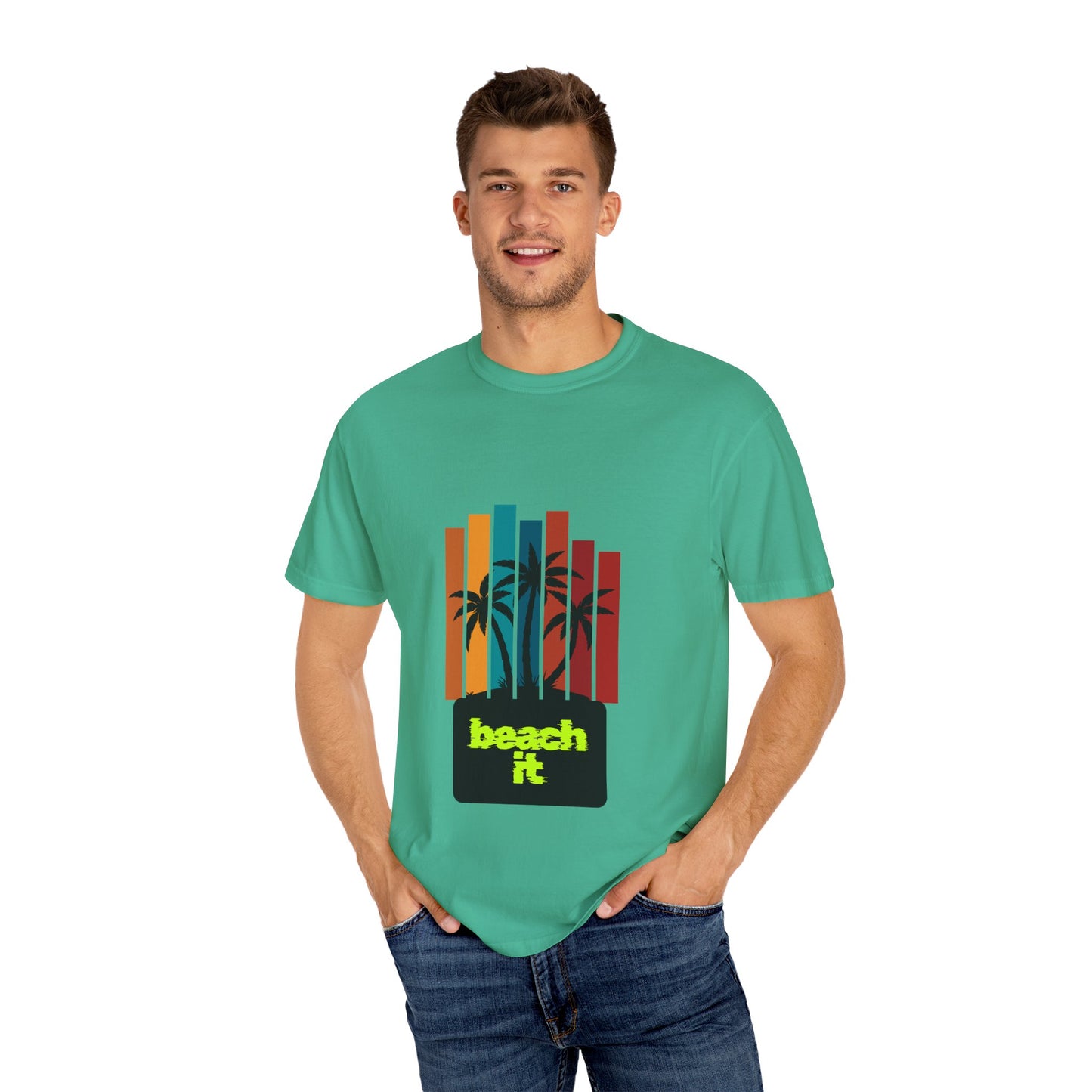 Beach IT Men's T-shirt, ocean tee, vacation tee, fall t-shirt, summer t-shirt