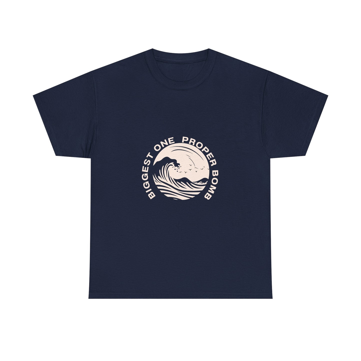 Ocean Wave Graphic Tee, Relaxed Fit Cotton Shirt, Summer Apparel, Casual Wear, Beach Lover Gift