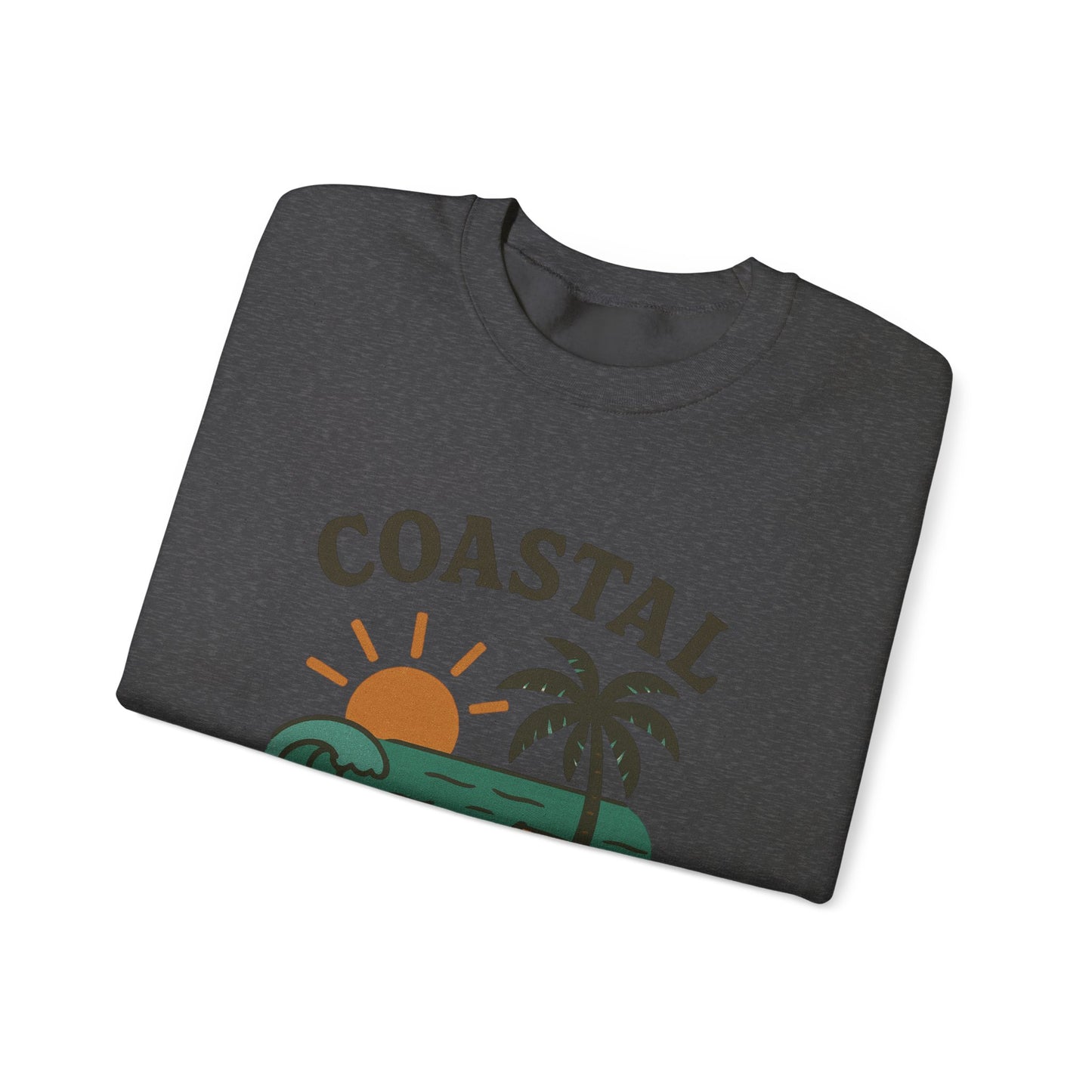 Coastal Chill Crewneck Sweatshirt - Perfect for Beach Lovers, Summer Vibes, Relaxation, Gifts, Outdoor Adventures
