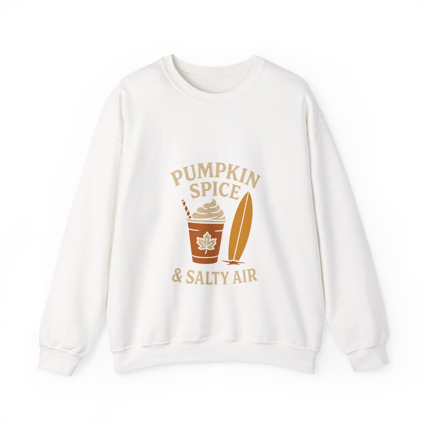 Cozy Pumpkin Spice Sweatshirt for Fall Vibes, Perfect for Autumn, Thanksgiving, Casual Wear, Gift for Her, Beach Bonfire