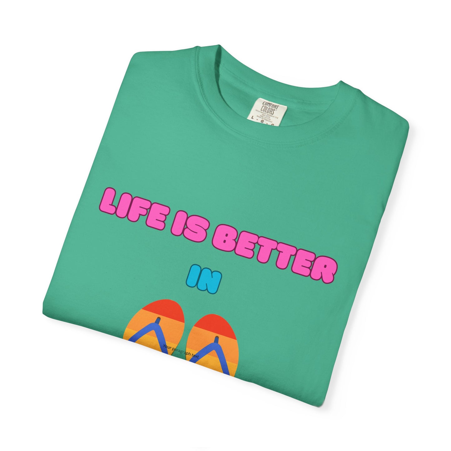 Life is better in flip-flops, Summer Vibes Flip Flops T-Shirt, Women's T-Shirt, Beach shirt, vacation