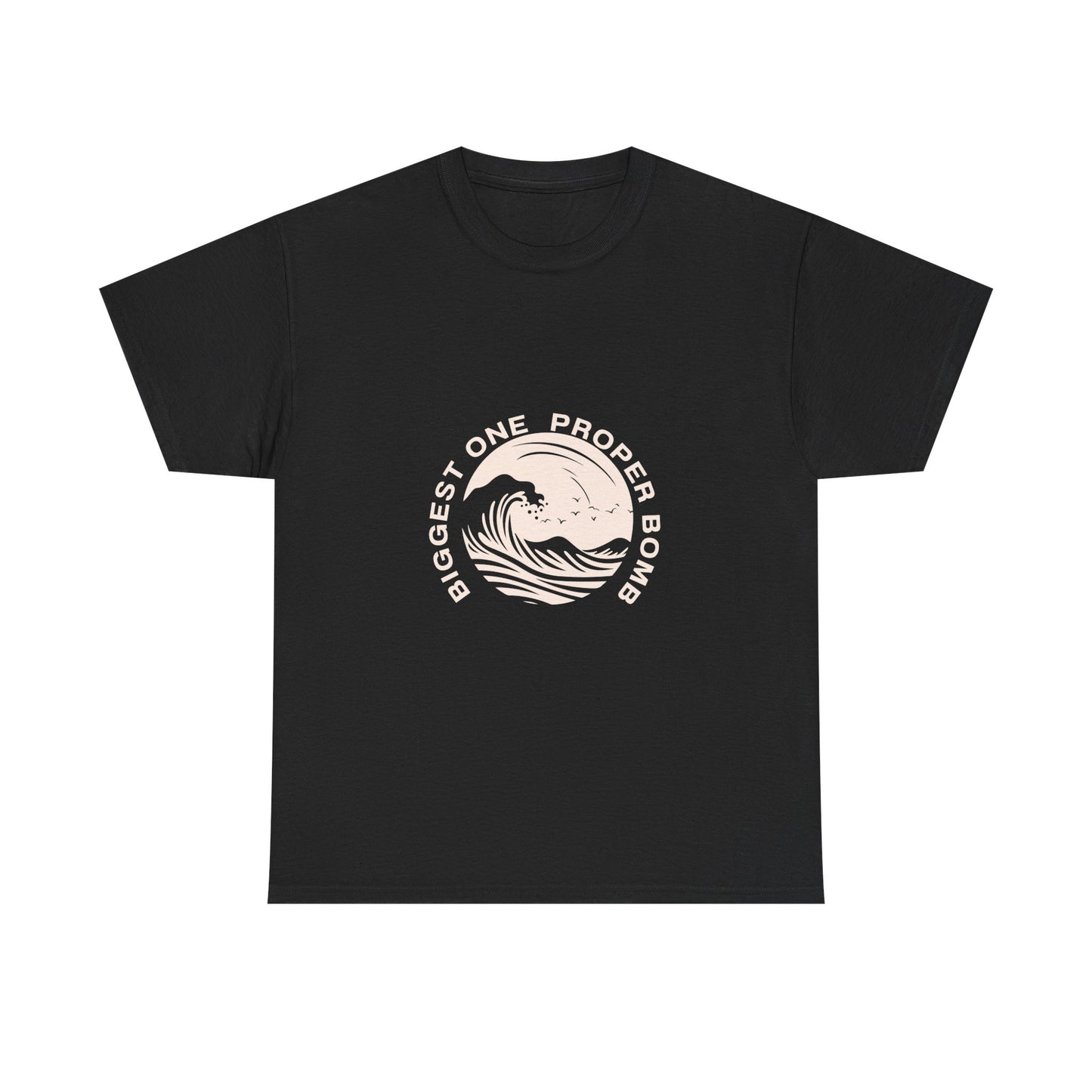 Ocean Wave Graphic Tee, Relaxed Fit Cotton Shirt, Summer Apparel, Casual Wear, Beach Lover Gift