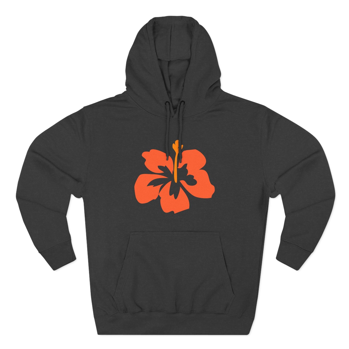 Tropical Flower Fleece Hoodie | Cozy Pullover for Beach Days, Casual Outings, Gift for Her, Summer Fashion, Spring Break Style