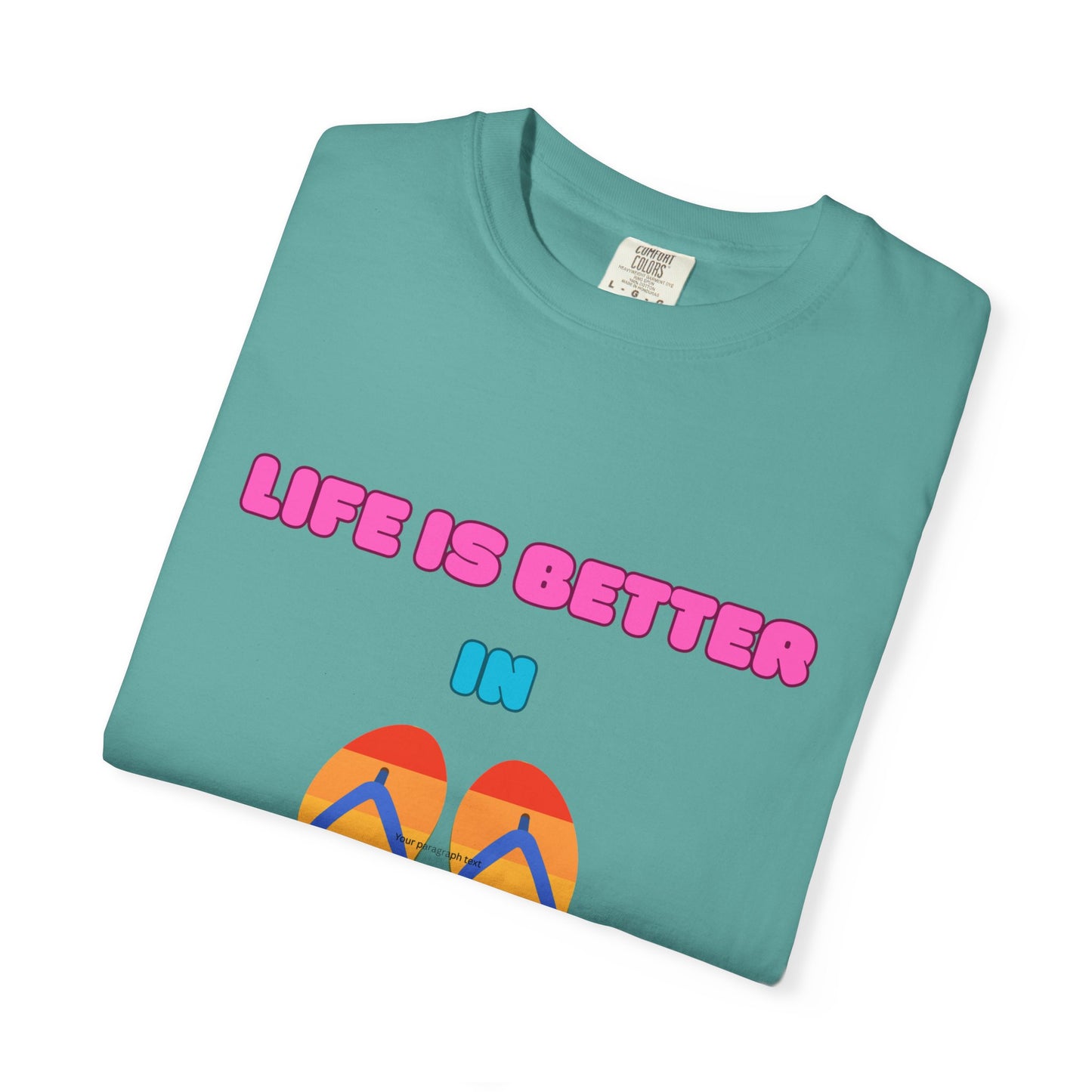 Life is better in flip-flops, Summer Vibes Flip Flops T-Shirt, Women's T-Shirt, Beach shirt, vacation