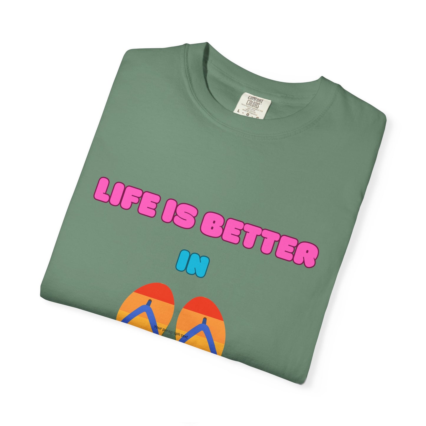 Life is better in flip-flops, Summer Vibes Flip Flops T-Shirt, Women's T-Shirt, Beach shirt, vacation