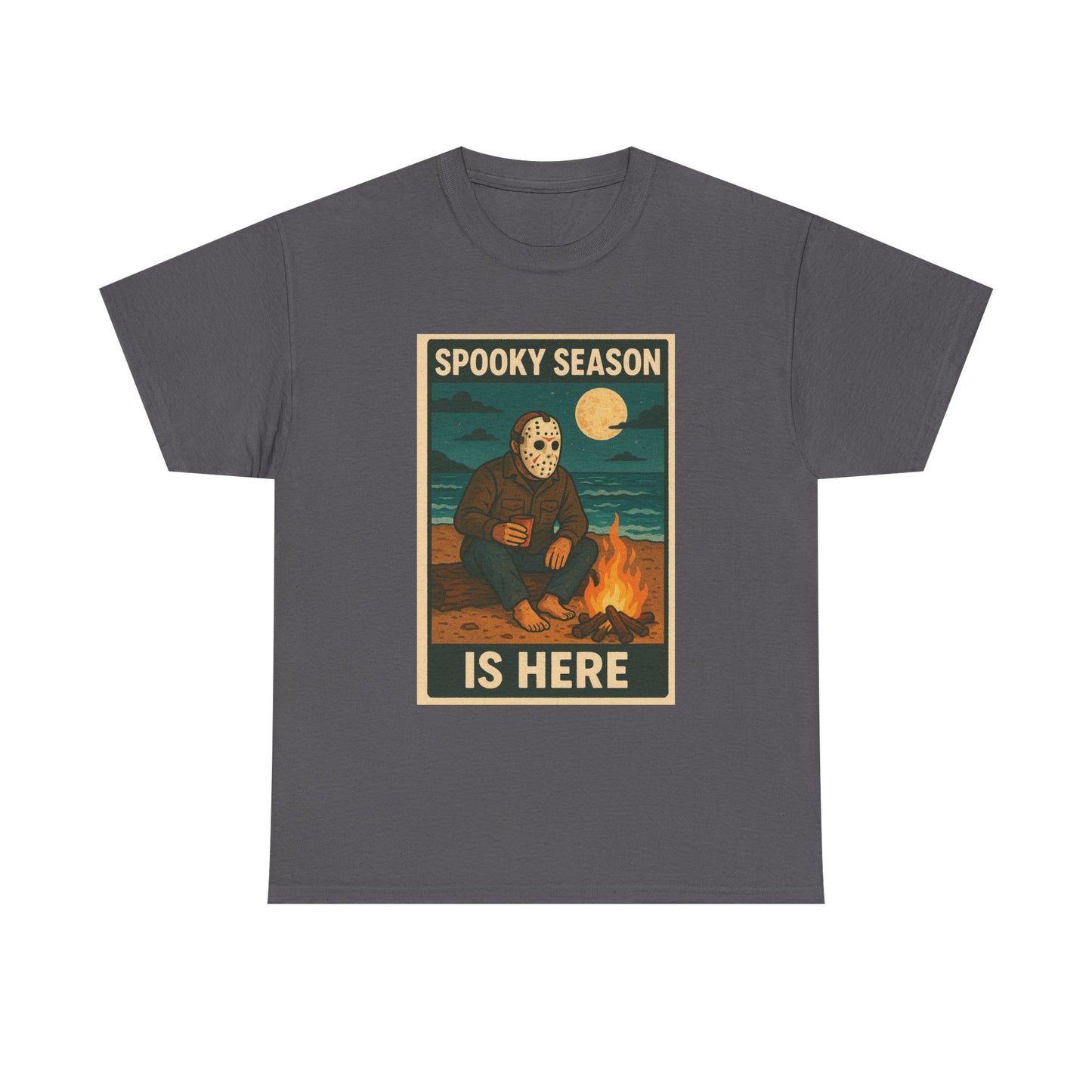 Halloween Horror Tee, Jason Voorhees T-Shirt, Campfire Countdown Shirt, Scary Movie Fan Gift, Unisex Top, Horror Movie Apparel
