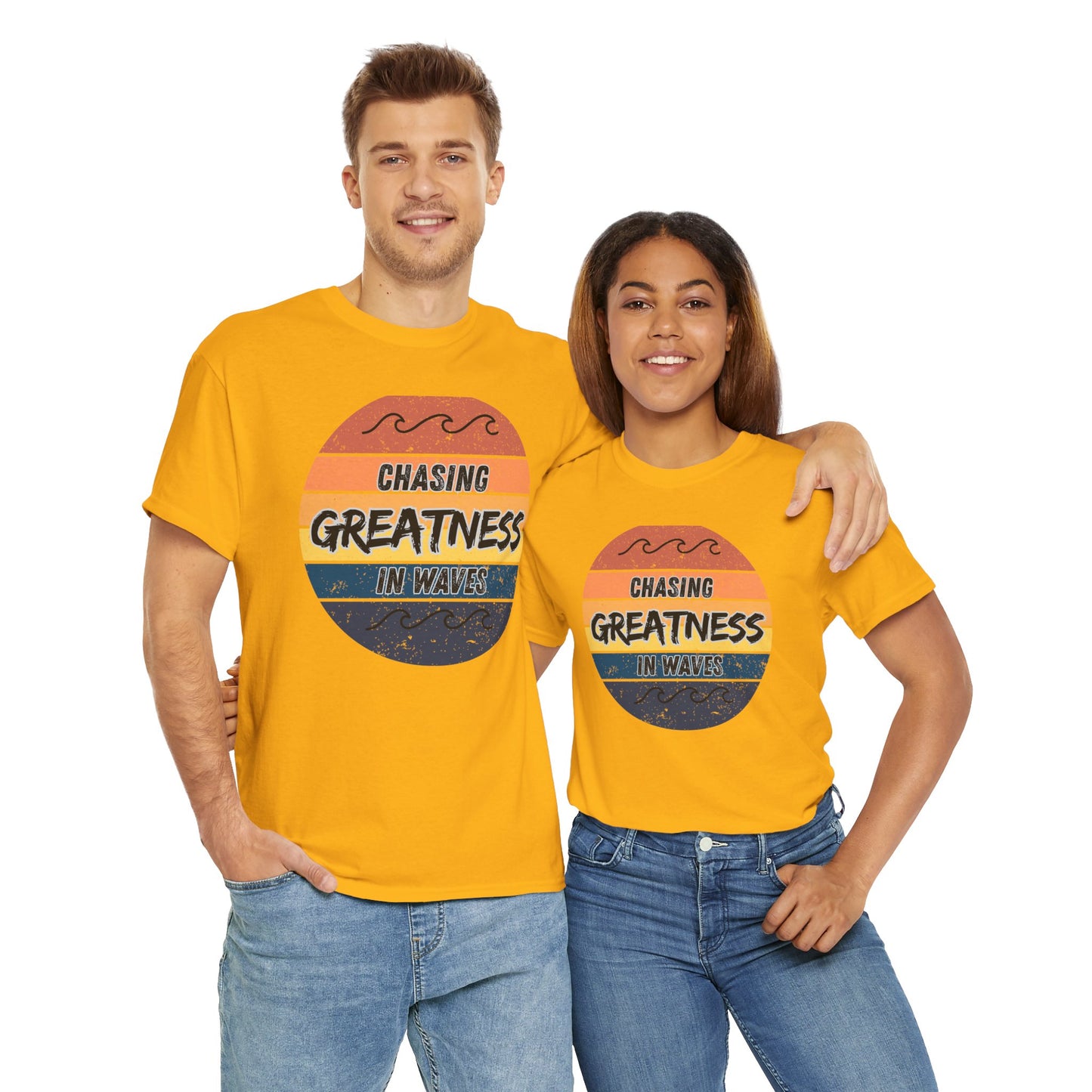 Chasing Greatness Unisex Tee - Motivational Cotton Shirt for Dreamers, Summer Vibes Tee, Gift for Graduates, Beachwear