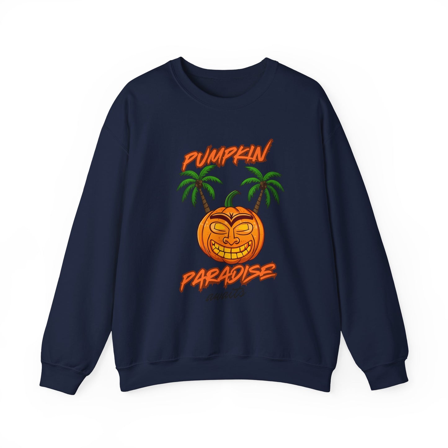 Pumpkin Paradise Crewneck Sweatshirt | Cozy Fall Fashion, Halloween Apparel, Unisex Sweatshirt, Pumpkin Lover Gift, Autumn Style