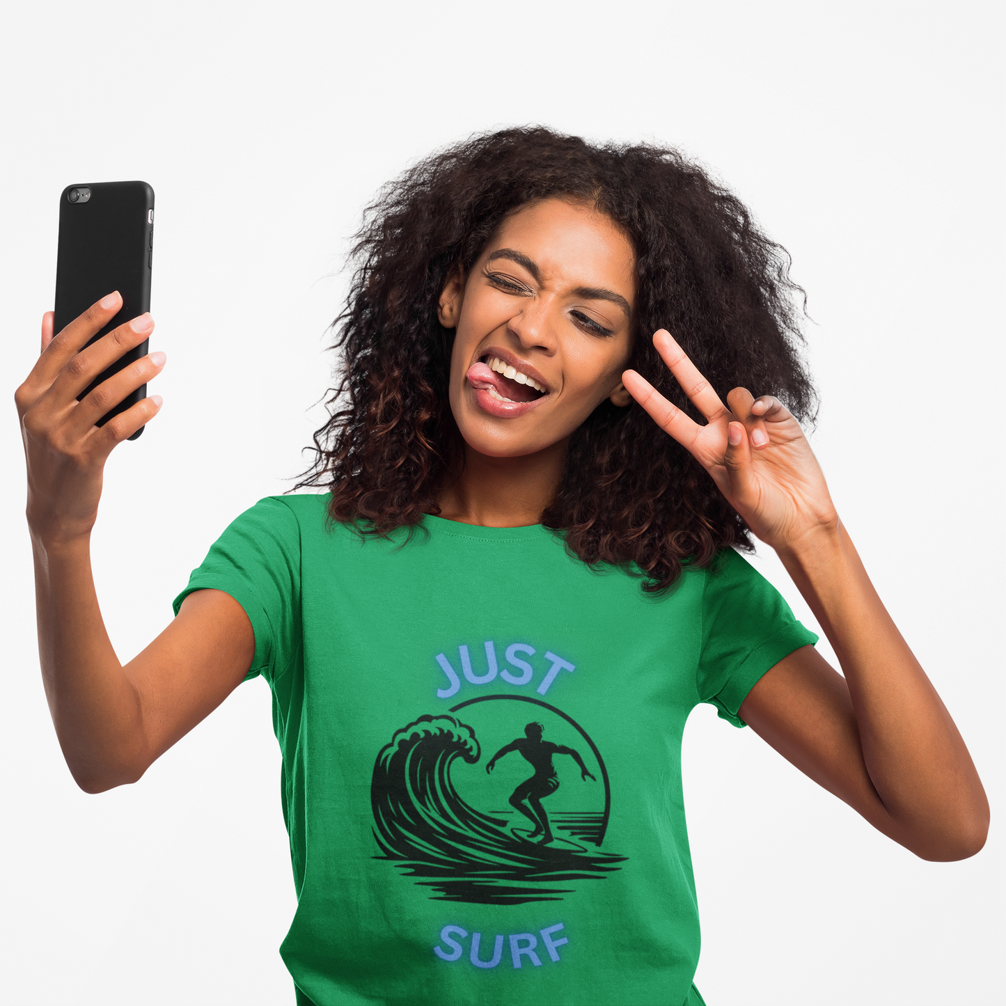Just Surf Women's Tshirts, surfer tees, beach, waves, ocean vibe tees