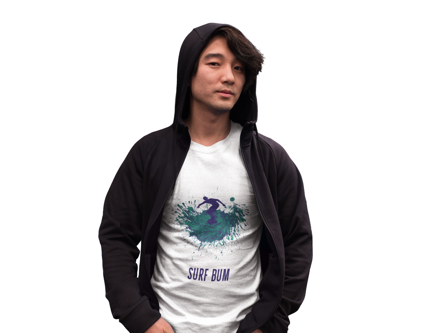 Surf Bum Unisex Heavy Cotton Tee, Beach T-Shirt, Surfing Apparel, Casual Summer Wear, Gift for Surfers, Coastal Lifestyle