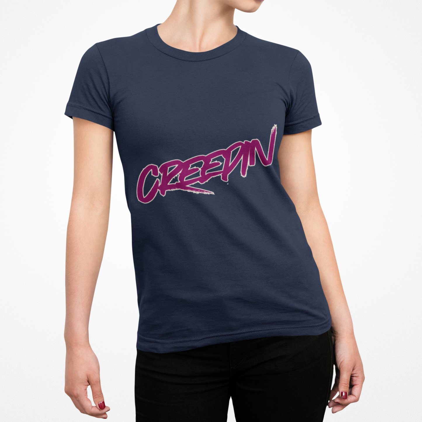 Creepin' Unisex Heavy Cotton Tee - Trendy Urban Apparel, Cool Streetwear, Casual Gift, Music Festival Outfit, Everyday Comfort