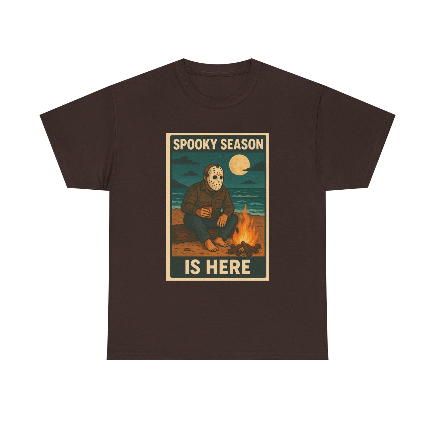Halloween Horror Tee, Jason Voorhees T-Shirt, Campfire Countdown Shirt, Scary Movie Fan Gift, Unisex Top, Horror Movie Apparel