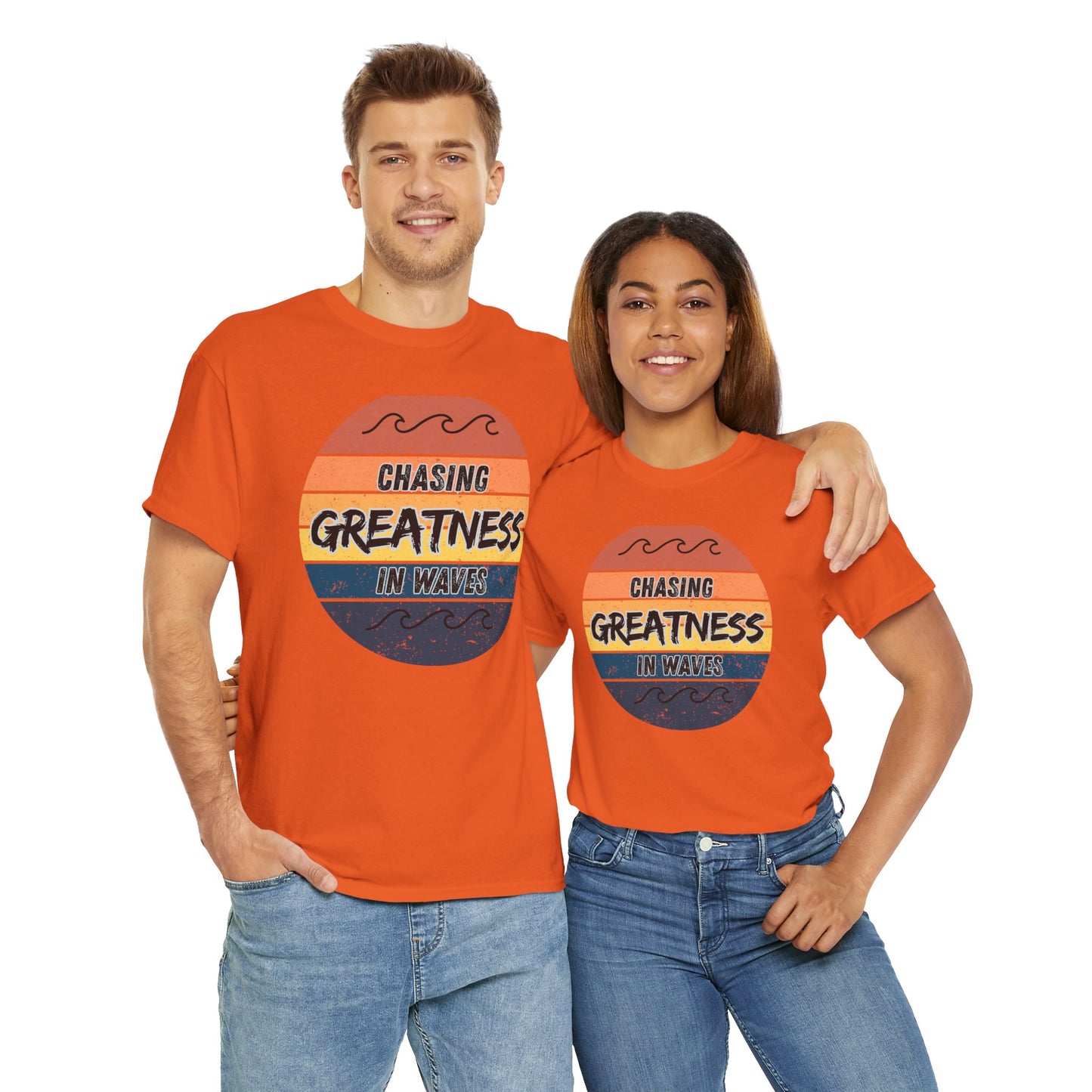 Chasing Greatness Graphic Tee - Motivational Cotton Shirt for Dreamers, Summer Vibes Tee, Beachwear, vaction tee