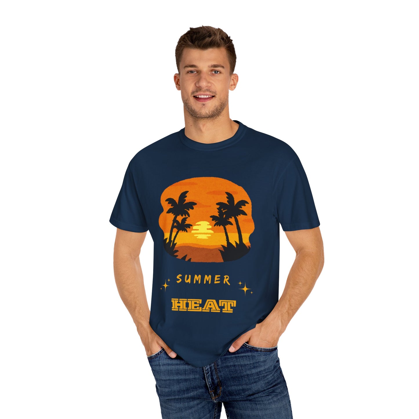 Summer Heat Men's T-Shirt, graphic summer tee, vacation tee, beach t-shirt