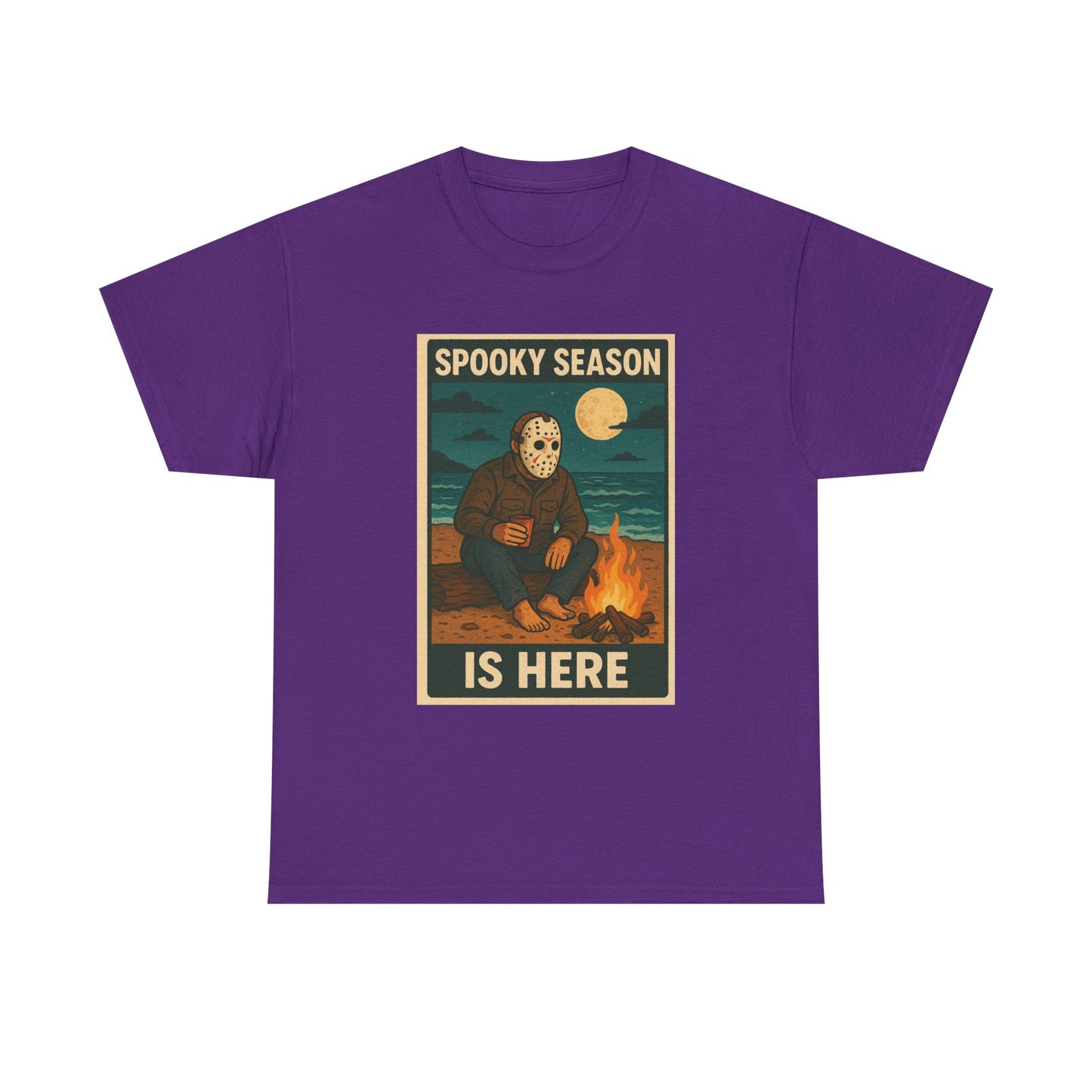 Halloween Horror Tee, Jason Voorhees T-Shirt, Campfire Countdown Shirt, Scary Movie Fan Gift, Unisex Top, Horror Movie Apparel