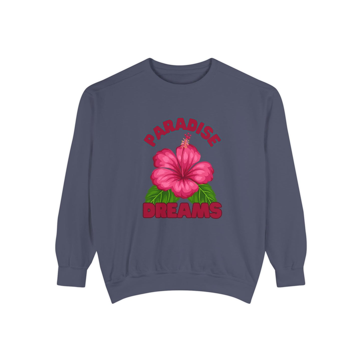 Paradise Dreams Sweatshirt, Comfort Wear, Relaxed Fit, Summer Fashion, Beach Vibes, Gift for Nature Lovers