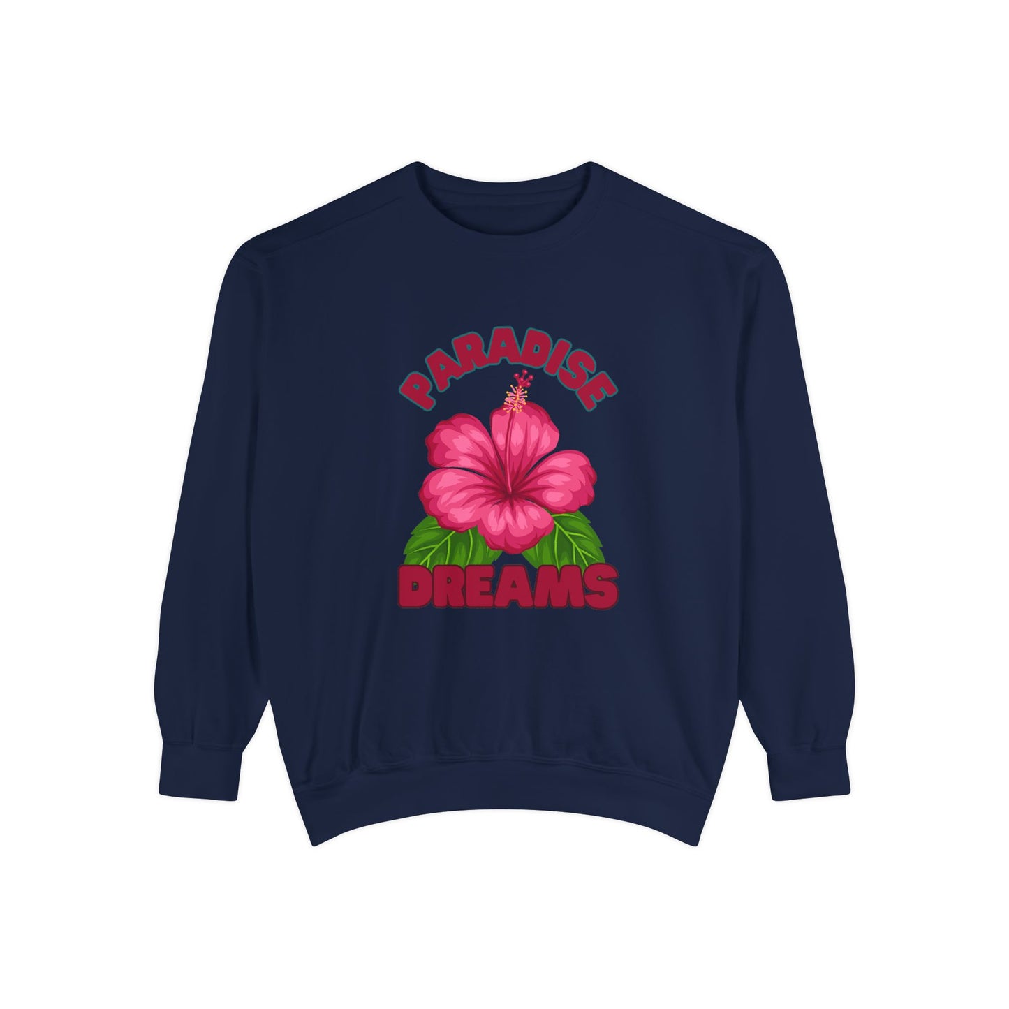 Paradise Dreams Sweatshirt, Comfort Wear, Relaxed Fit, Summer Fashion, Beach Vibes, Gift for Nature Lovers