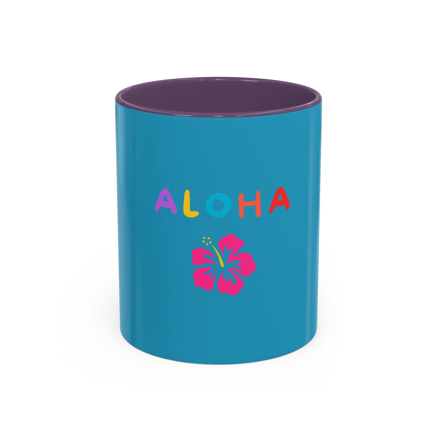 Hibiscus Aloha Coffee Mug, Hawaiian Floral Ceramic Cup, Tropical Drinkware, Floral Kitchen Decor, Gift for Coffee Lover