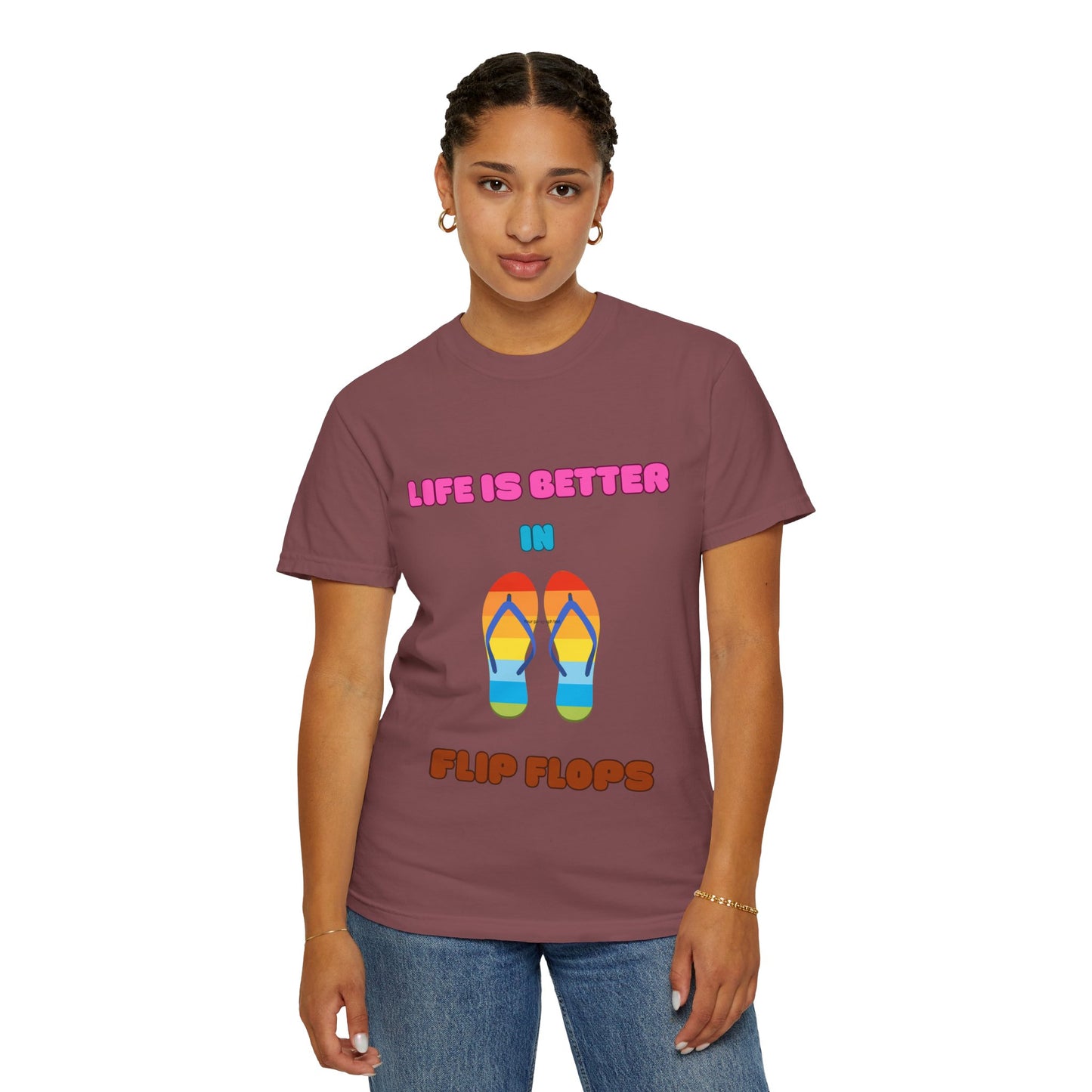 Life is better in flip-flops, Summer Vibes Flip Flops T-Shirt, Women's T-Shirt, Beach shirt, vacation