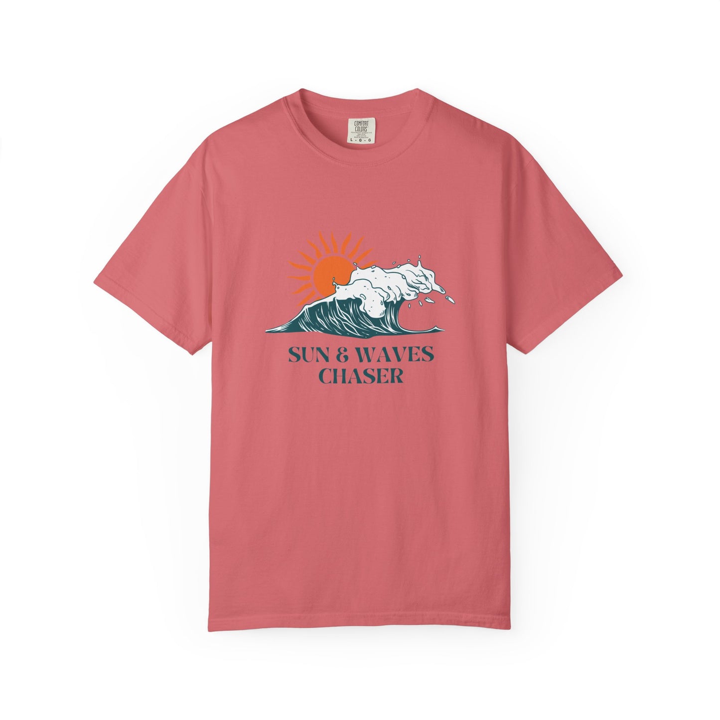 Sun & Waves Chaser Unisex T-Shirt, Beach Vibes Shirt, Summer Casual Wear, Surfing Apparel, Gift for Ocean Lovers