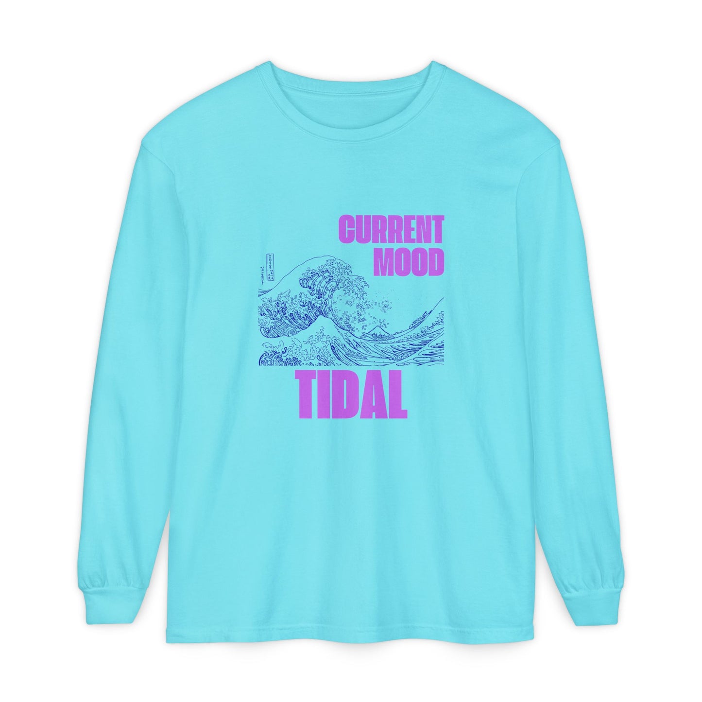 Tidal Mood Women's-Shirt, long sleeve tees, graphic t-shirt, everyday apparel