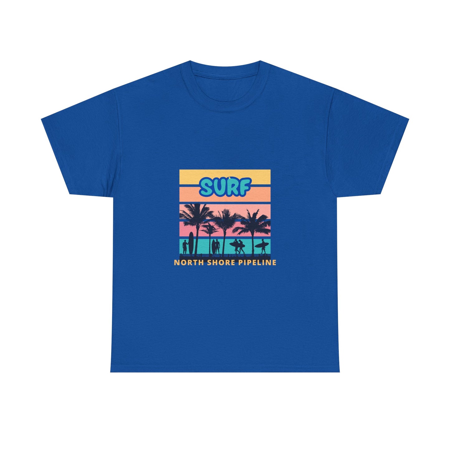 Surf North Shore Tee | Unisex Cotton Shirt, Beachwear, Summer Vibe, Gift for Surfers, Travel T-Shirt, Casual Style