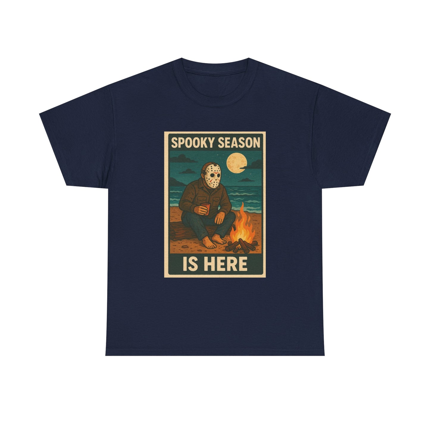Halloween Horror Tee, Jason Voorhees T-Shirt, Campfire Countdown Shirt, Scary Movie Fan Gift, Unisex Top, Horror Movie Apparel