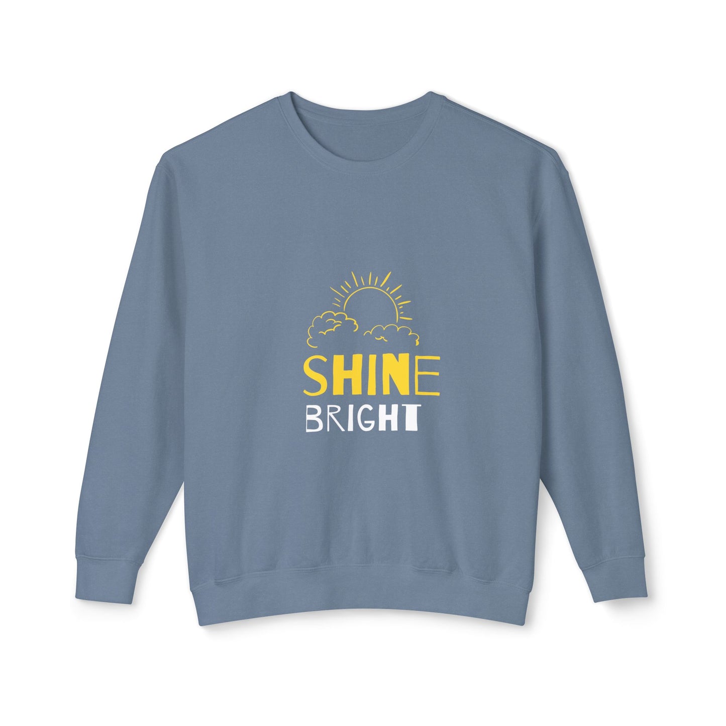 Shine Bright Crewneck Sweatshirt, Inspirational Gift, Cozy Fashion, Unisex Apparel, Motivational Wear, Perfect for All Seasons