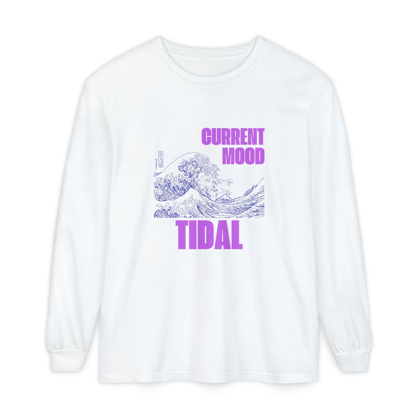 Tidal Mood Women's-Shirt, long sleeve tees, graphic t-shirt, everyday apparel