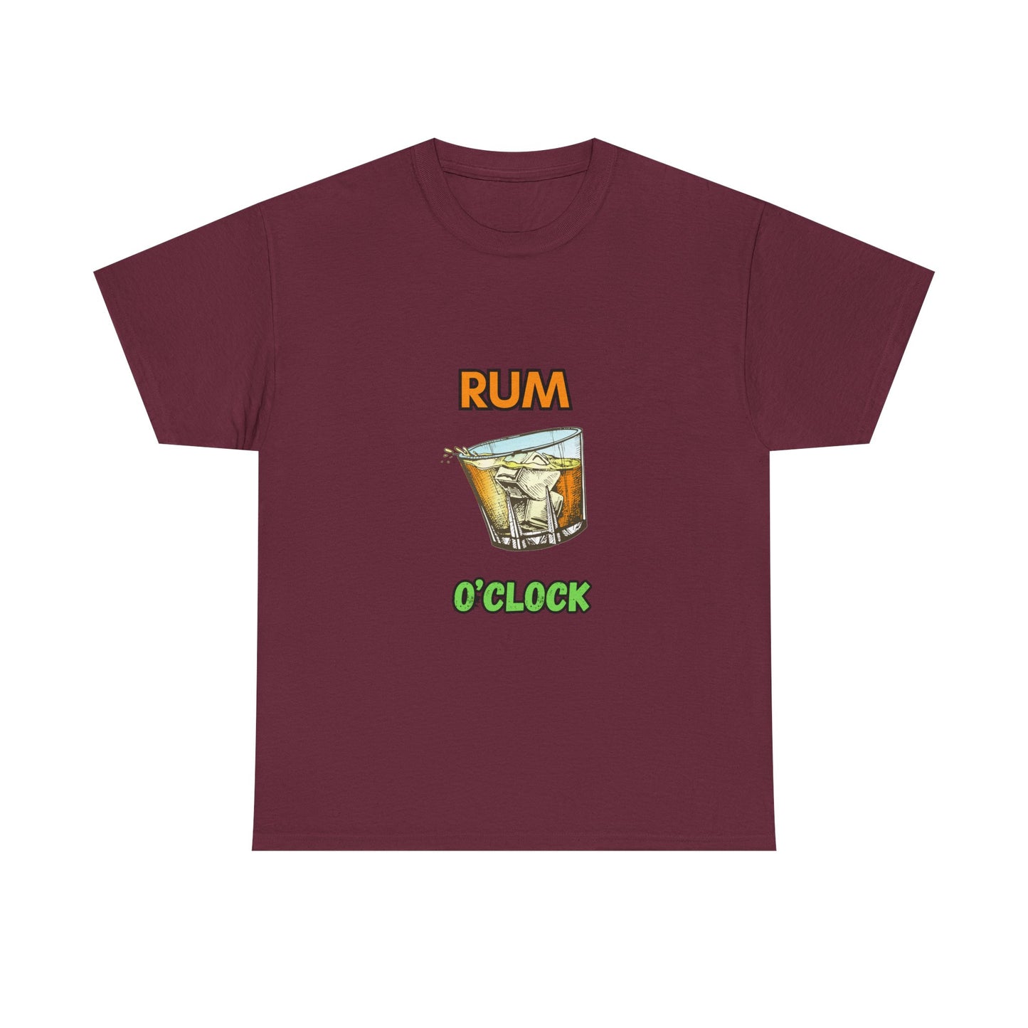 Rum O'Clock Unisex Tee, Summer Tees, Party Shirt, Gift for Rum Lovers, Casual Outfit