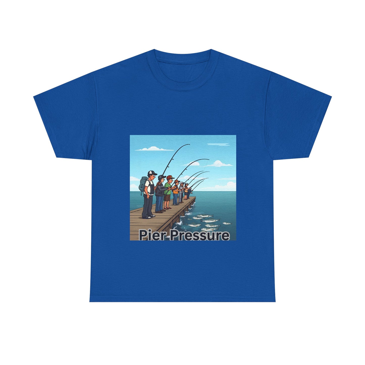 Pier Pressure Fishing T-Shirt, Funny Fishing Tee, Unisex Cotton Tee, Outdoor Adventure Shirt, Gift for Fishermen