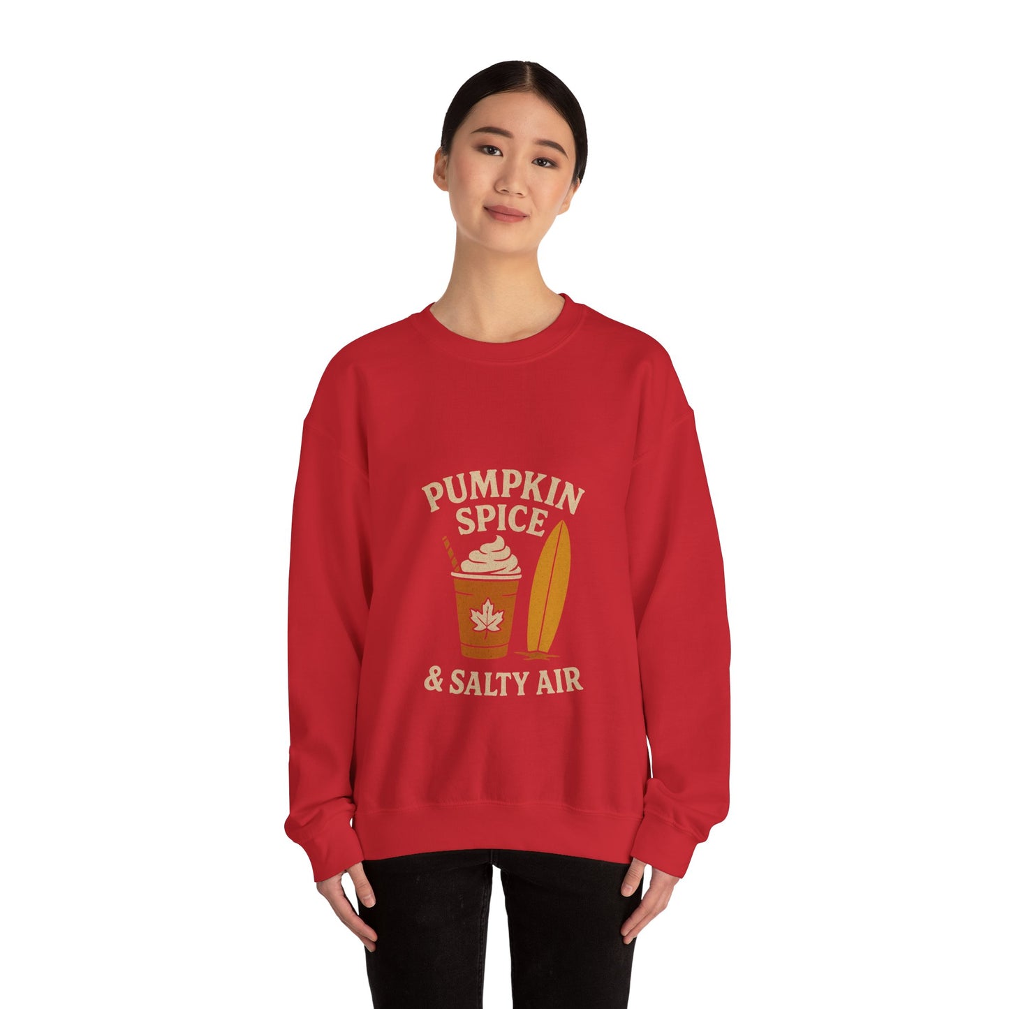 Cozy Pumpkin Spice Sweatshirt for Fall Vibes, Perfect for Autumn, Thanksgiving, Casual Wear, Gift for Her, Beach Bonfire