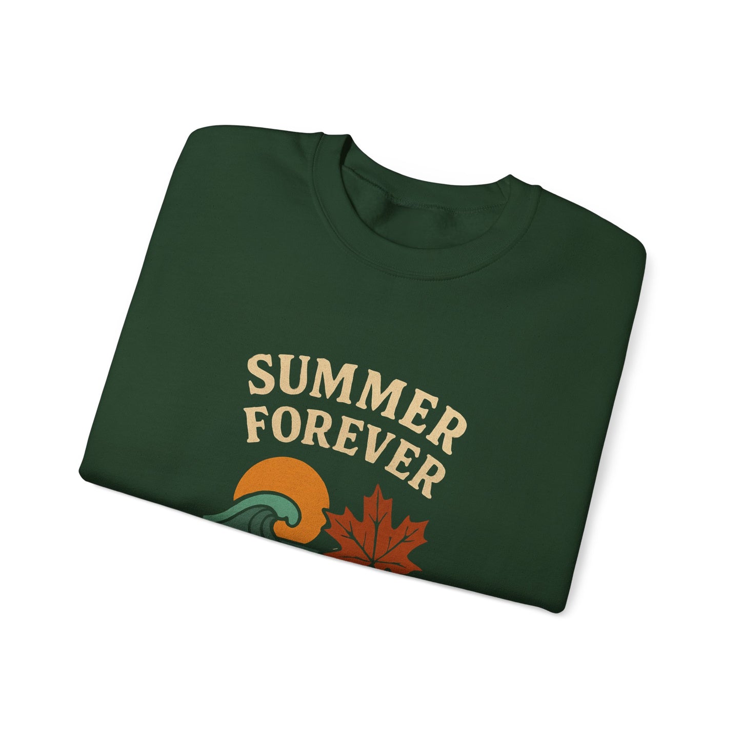 Cozy Fall Sweatshirt: Summer Forever Fall Together, Unisex Crewneck, Autumn Fashion, Seasonal Gift, Casual Wear