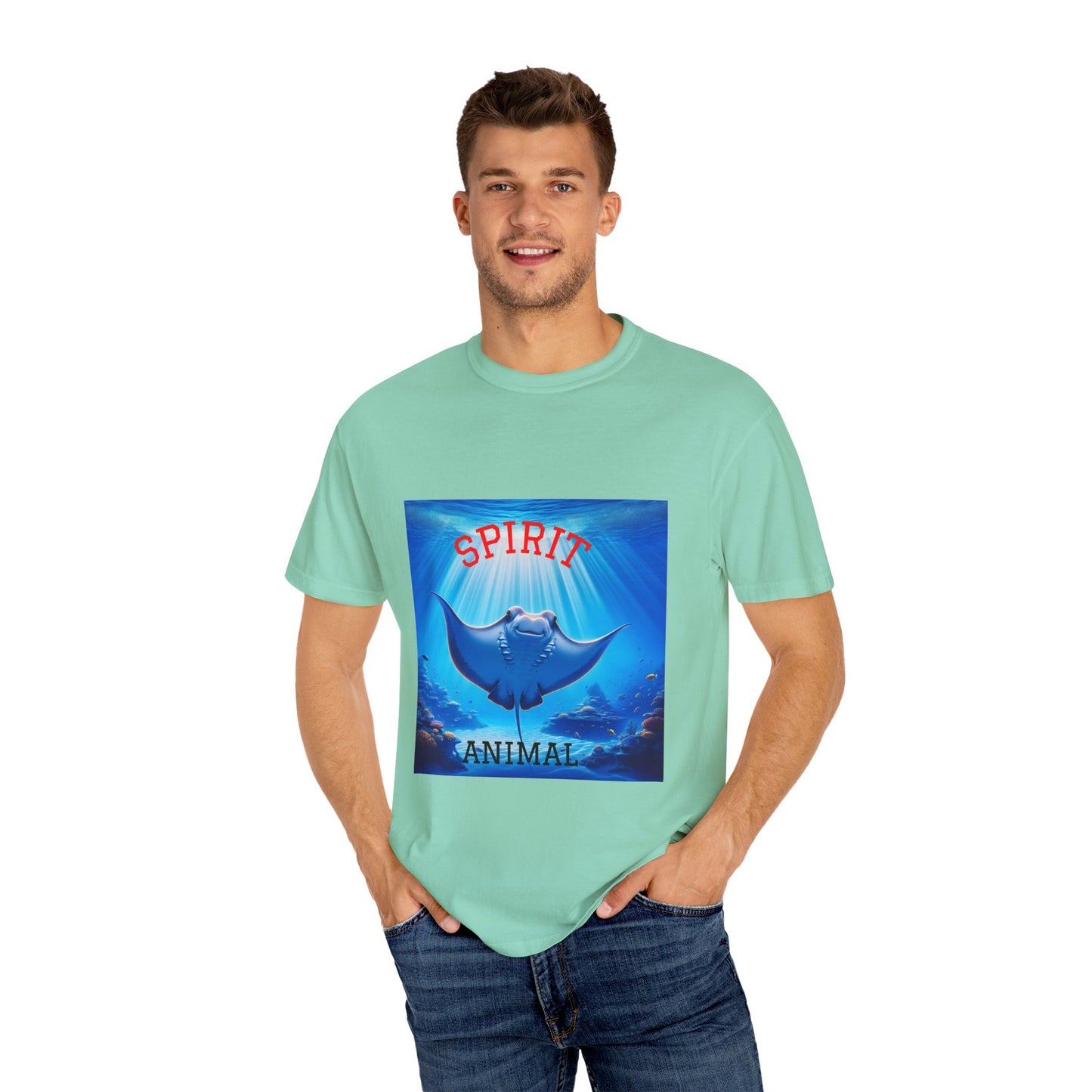 Sting RAY Spirit Animal T-Shirt, fun tees, silly t-shirts, beach wear, everyday apparel
