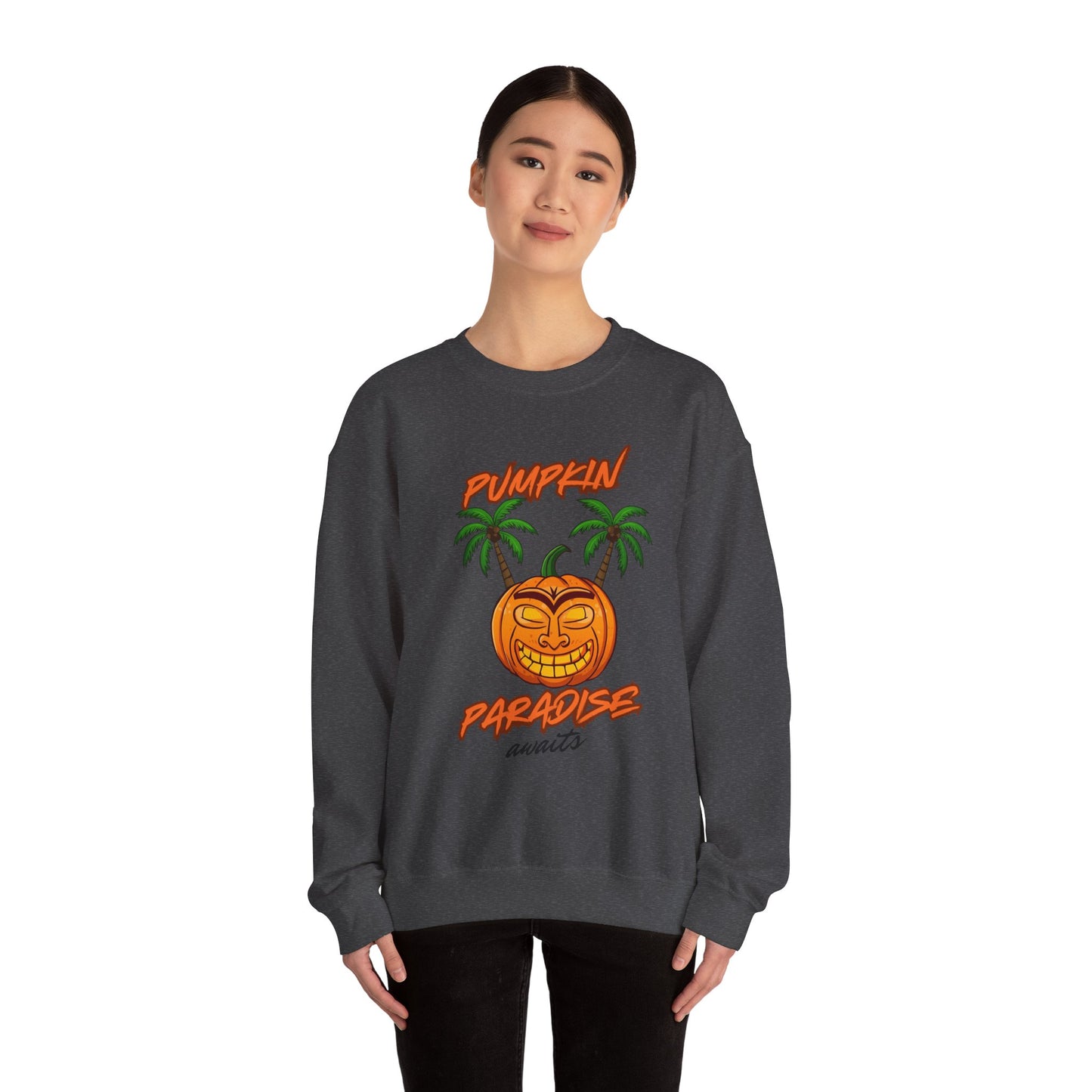 Pumpkin Paradise Crewneck Sweatshirt | Cozy Fall Fashion, Halloween Apparel, Unisex Sweatshirt, Pumpkin Lover Gift, Autumn Style