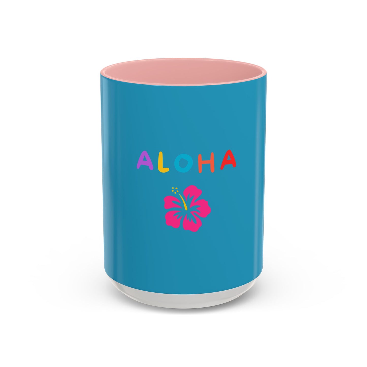 Hibiscus Aloha Coffee Mug, Hawaiian Floral Ceramic Cup, Tropical Drinkware, Floral Kitchen Decor, Gift for Coffee Lover