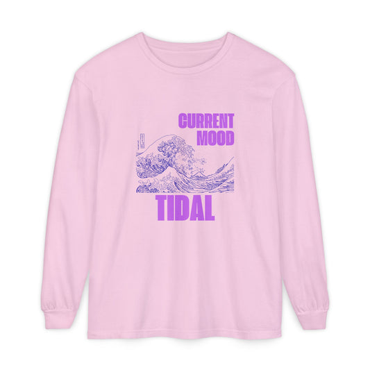 Tidal Mood Women's-Shirt, long sleeve tees, graphic t-shirt, everyday apparel