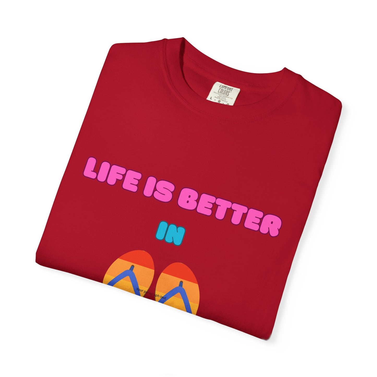Life is better in flip-flops, Summer Vibes Flip Flops T-Shirt, Women's T-Shirt, Beach shirt, vacation