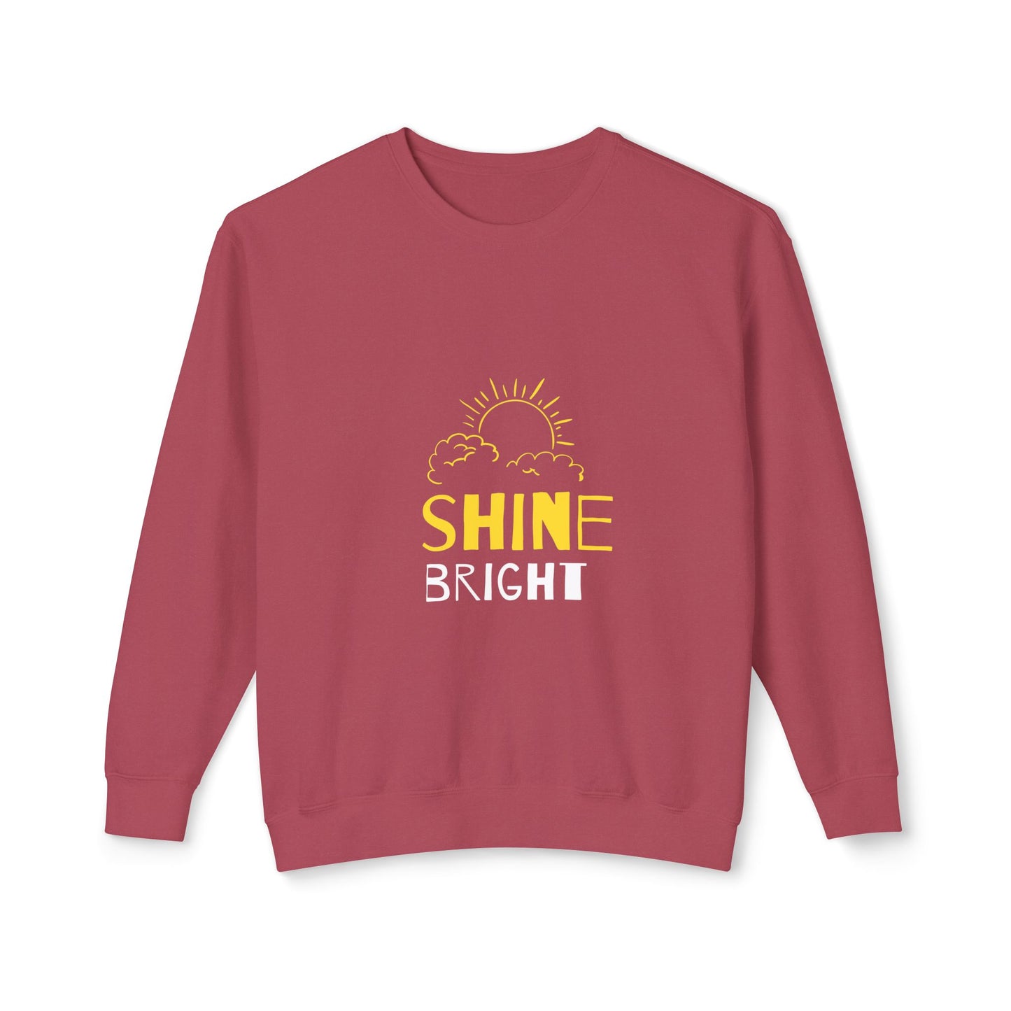 Shine Bright Crewneck Sweatshirt, Inspirational Gift, Cozy Fashion, Unisex Apparel, Motivational Wear, Perfect for All Seasons