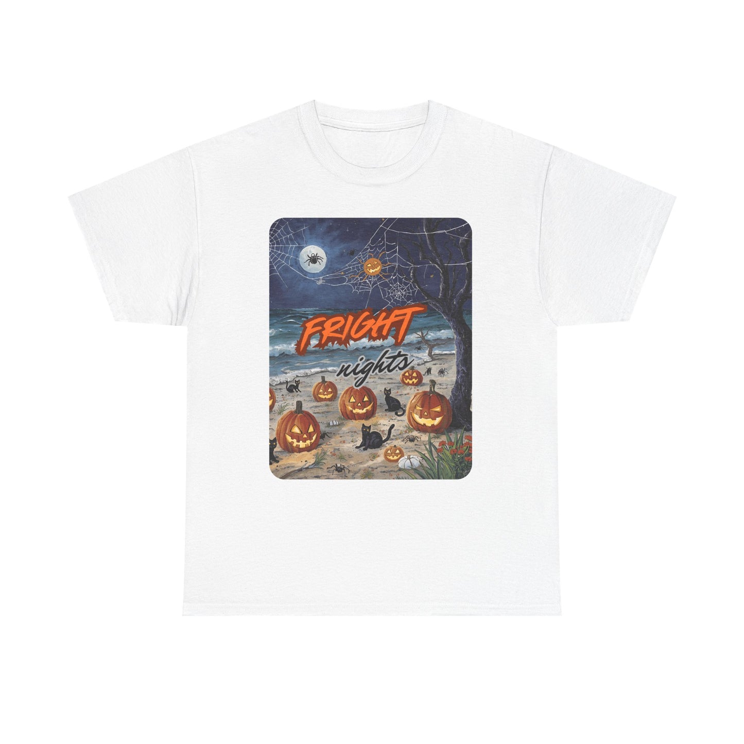 Halloween Tee, Spider Web Shirt, Black Cat T-Shirt, Pumpkin Top, Witchy Apparel, Goth Clothing