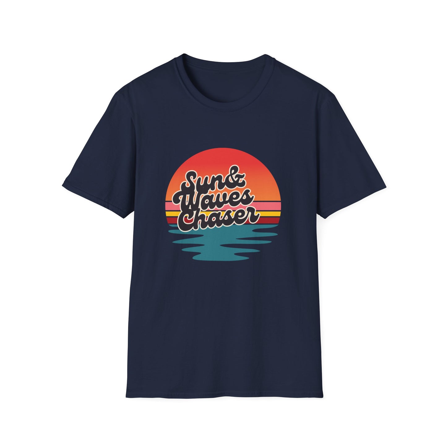Sun & Waves Chaser T-Shirt, Beach Surf Tee for Men, Beach Surf Tee for Women, Ocean Lover Gift, Summer Vacation Apparel, Summer T-shirt
