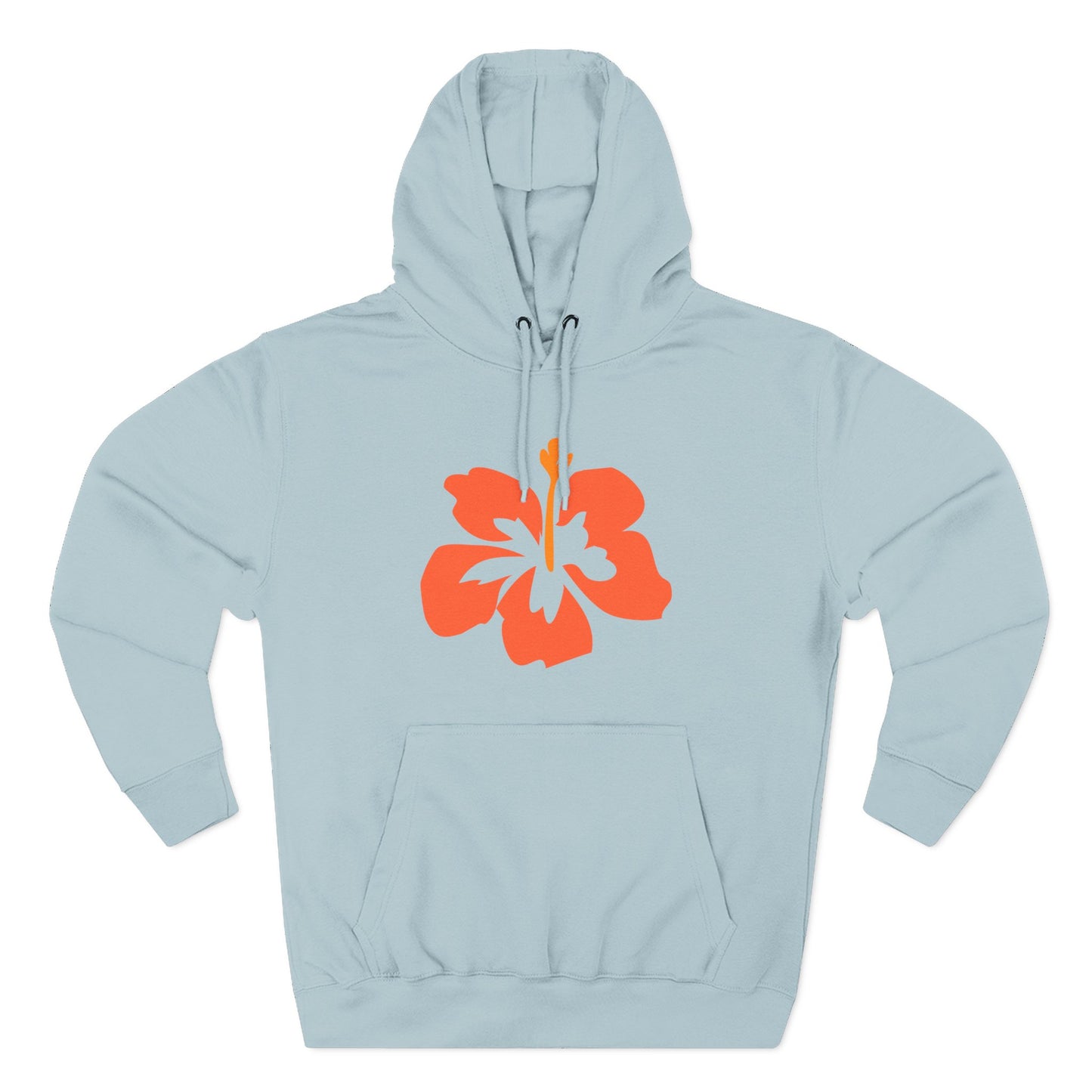 Tropical Flower Fleece Hoodie | Cozy Pullover for Beach Days, Casual Outings, Gift for Her, Summer Fashion, Spring Break Style