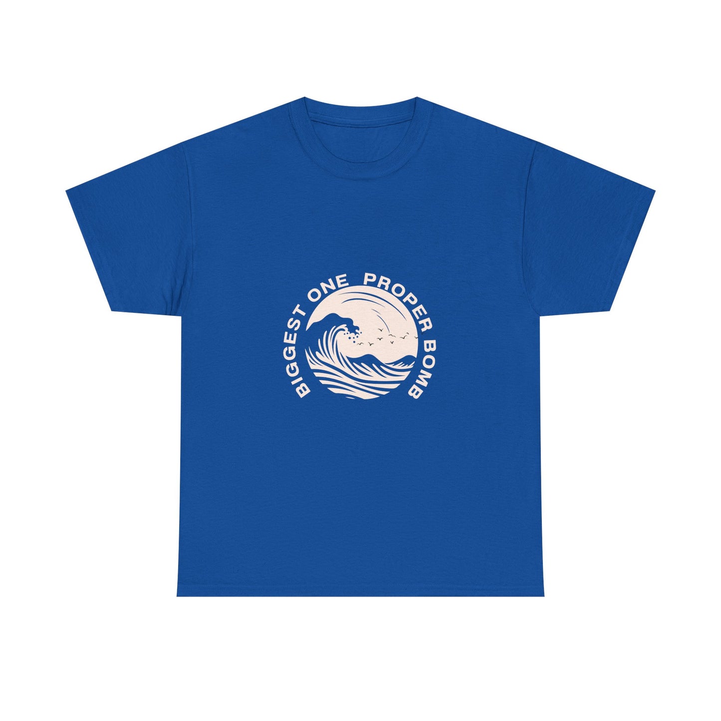 Ocean Wave Graphic Tee, Relaxed Fit Cotton Shirt, Summer Apparel, Casual Wear, Beach Lover Gift