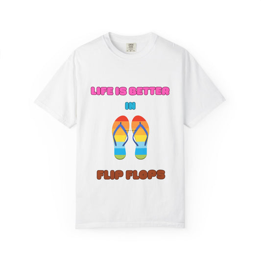 Life is better in flip-flops, Summer Vibes Flip Flops T-Shirt, Women's T-Shirt, Beach shirt, vacation