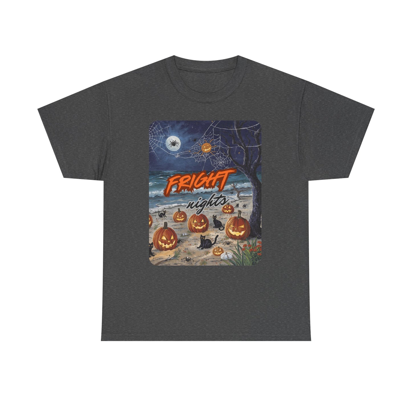 Halloween Tee, Spider Web Shirt, Black Cat T-Shirt, Pumpkin Top, Witchy Apparel, Goth Clothing